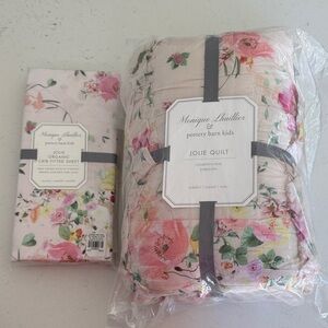 Pottery Barn Kids Jolie Quilt & Crib Sheet Monique Lhuillier